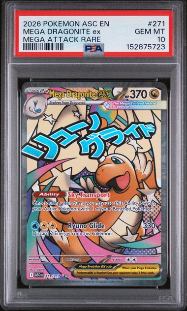PSA 10 Mega Dragonite ex Ascended Heroes 271/217