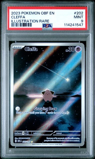 PSA 9 Cleffa Obsidian Flames 202/197