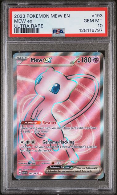 PSA 10 Mew ex 151 193/165