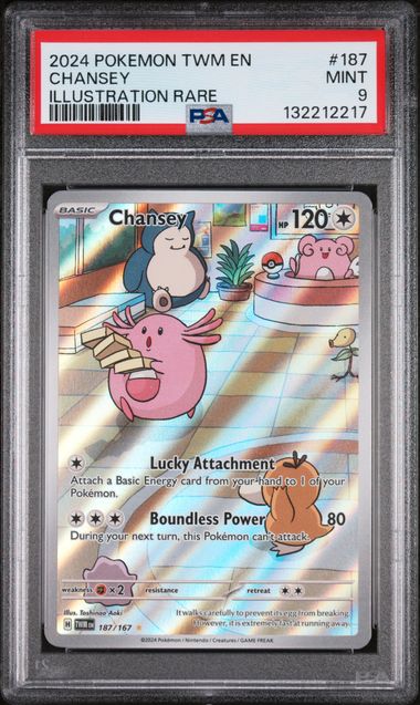 PSA 9 Chansey Twilight Masquerade 187/167