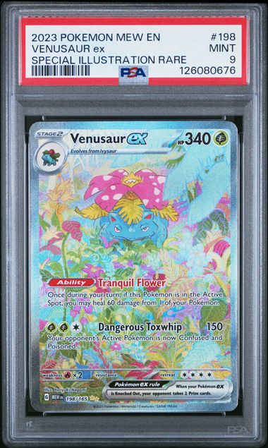 PSA 9 Venusaur ex 151 198/165