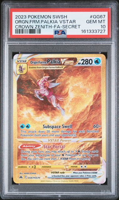 PSA 10 Origin Forme Palkia VSTAR Crown Zenith GG67/GG70