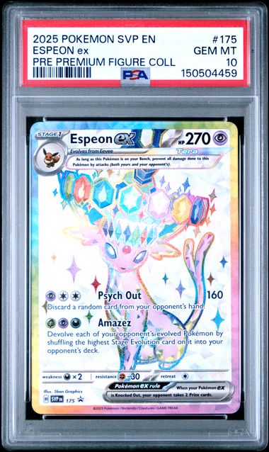 PSA 10 Espeon ex Black Star Promo Figure Collection 175