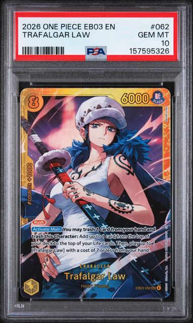 PSA 10 Trafalgar Law EB03 062