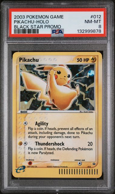 PSA 8 Pikachu Black Star Promo 012