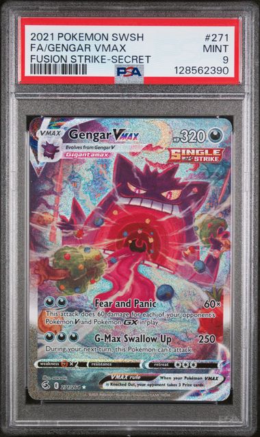 PSA 9 Gengar VMAX Fusion Strike 271/264
