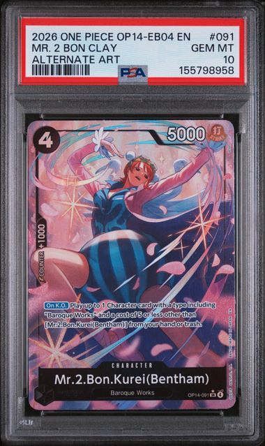 PSA 10 Mr. 2 Bon Clay OP14-EB04 091