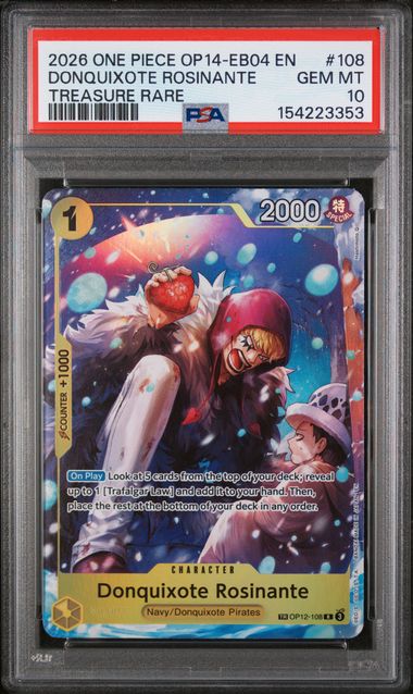 PSA 10 Donquixote Rosinante OP14-EB04 108