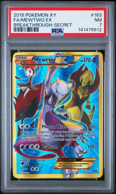 PSA 7 Mewtwo ex Breakthrough 163/162