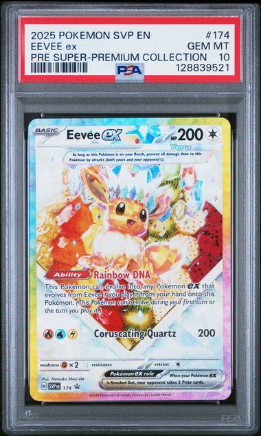 PSA 10 Eevee ex Prismatic Promo 174