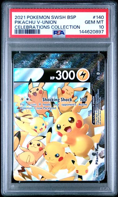 PSA 10 Pikachu V-Union Celebrations Black Star Promo SET OF 4