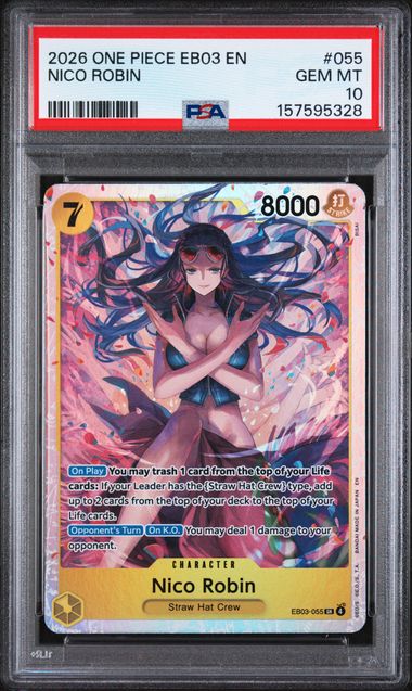 PSA 10 Nico Robin EB03 055