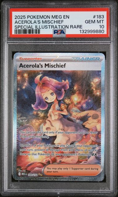 PSA 10 Acerola's Mischief Mega Evolution 183/132