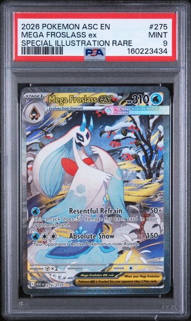 PSA 9 Mega Froslass ex Ascended Heroes 275/217