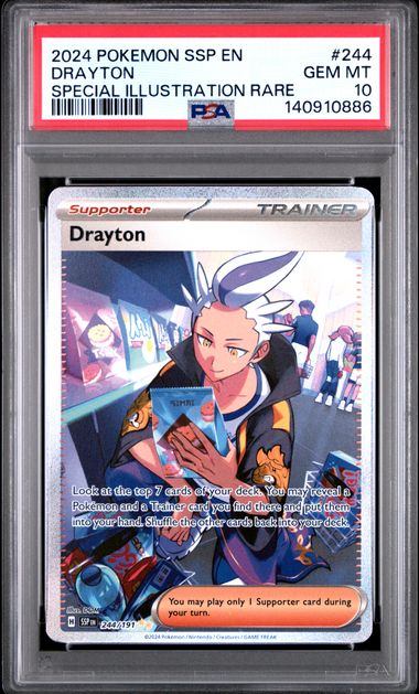 PSA 10 Drayton Surging Sparks 244/191