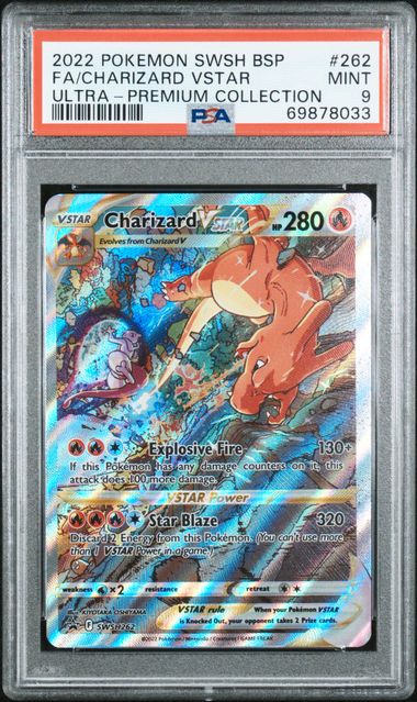 PSA 9 Charizard VSTAR Black Star Promo SWSH262