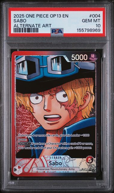 PSA 10 Sabo OP13 004