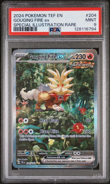 PSA 9 Gouging Fire ex Temporal Forces 204/162