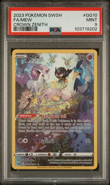 PSA 9 Mew Crown Zenith GG10/GG70