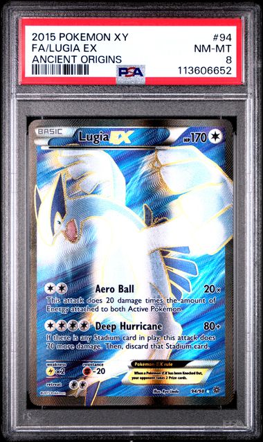 PSA 8 Lugia ex Ancient Origins 94/98