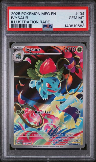 PSA 10 Ivysaur Mega Evolution 134/132