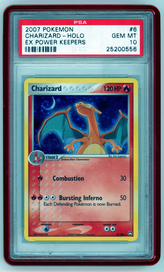 PSA 10 Charizard Ex Power Keepers 6/108