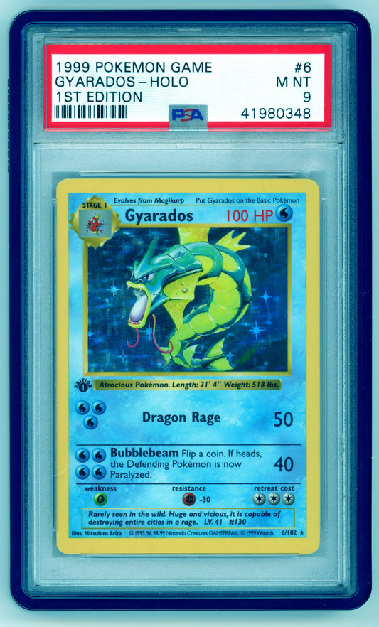 PSA 9 Gyarados 1st Edition Base Set 6/102