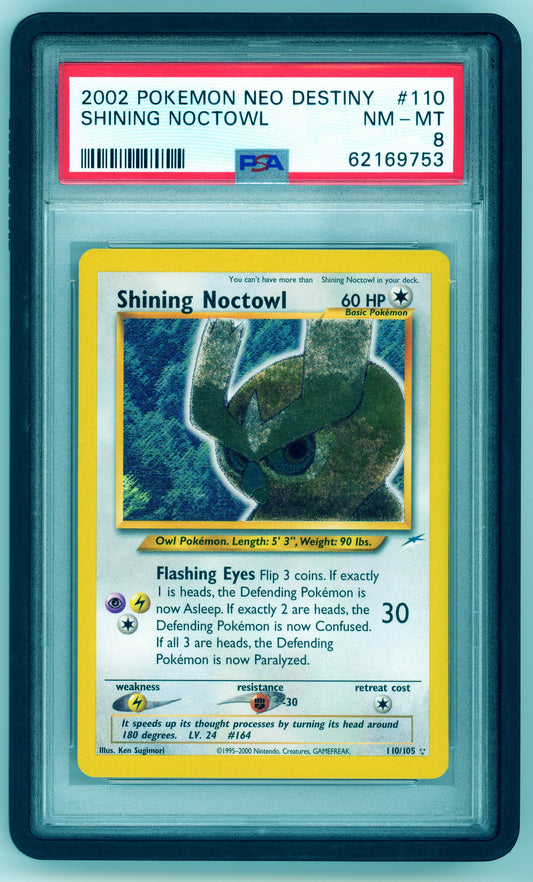 PSA 8 Shining Noctowl Neo Destiny 110/105