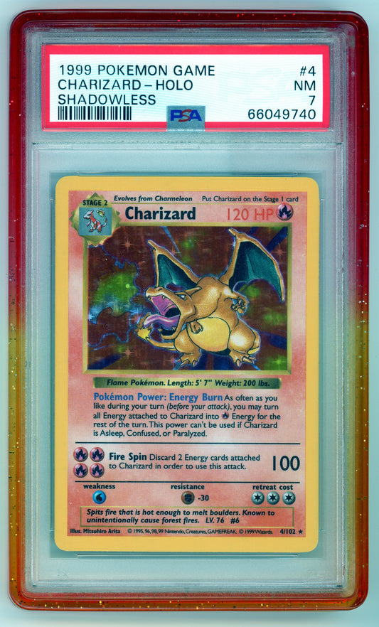PSA 7 Charizard Shadowless Base Set 4/102