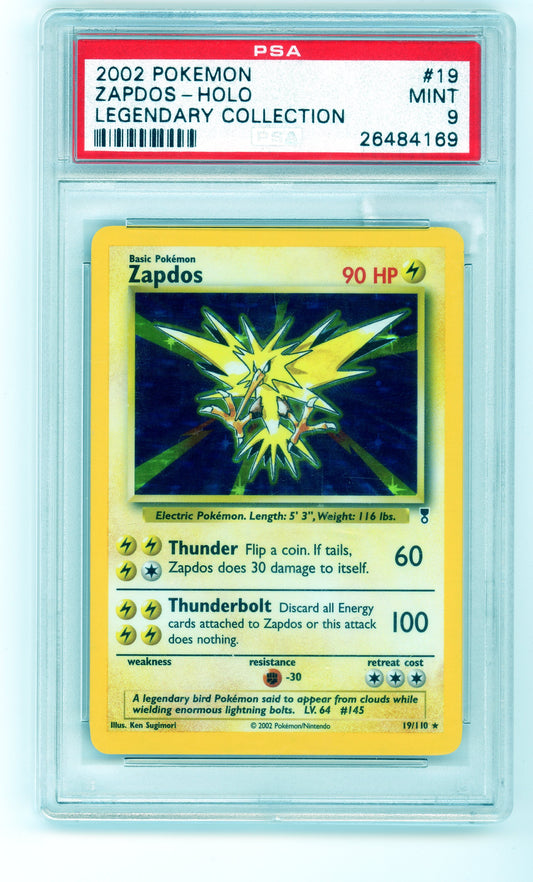 PSA 9 Zapdos Legendary Collection 19/110