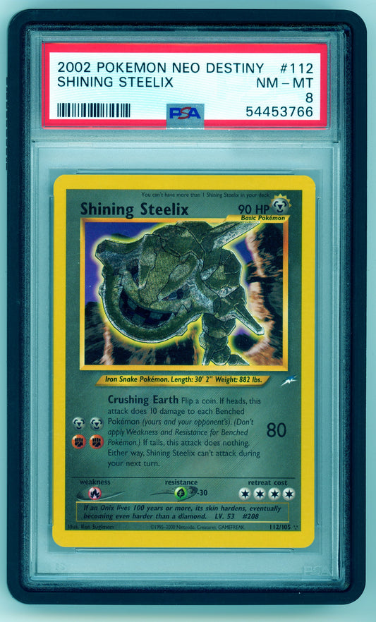 PSA 8 Shining Steelix Neo Destiny 112/105
