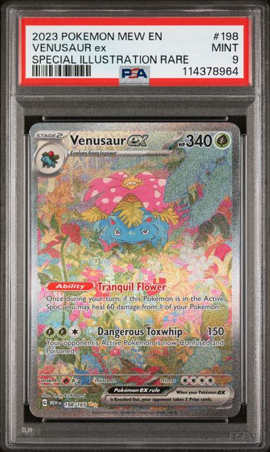 PSA 9 Venusaur ex 151 198/165
