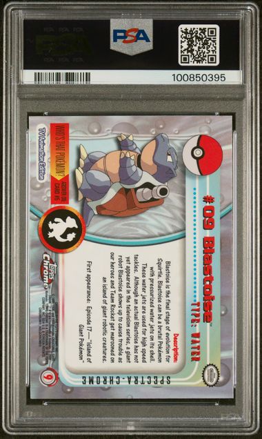 PSAS 10 Blastoise Topps Chrome Spectra 9
