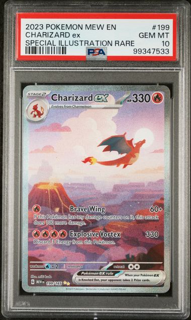 PSA 10 Charizard ex 151 199/165