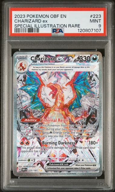 PSA 9 Charizard ex Obsidian Flames 223/197