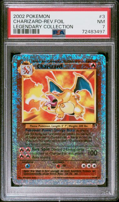 PSA 7 Charizard Legendary Collection 3/110