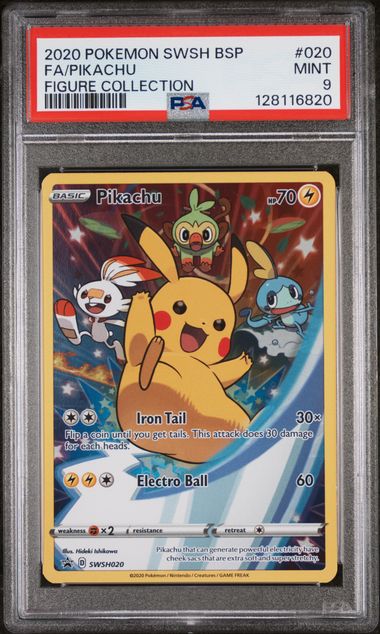 PSA 9 Pikachu Figure Collection Promo SWSH020