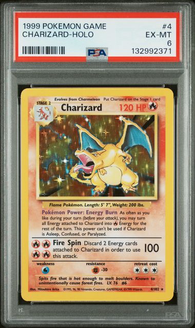 PSA 6 Charizard Base 4/102