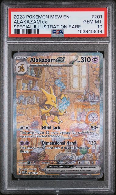PSA 10 Alakazam ex 151 201/165