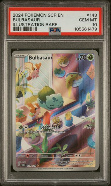 PSA 10 Bulbasaur Stellar Crown 143/142