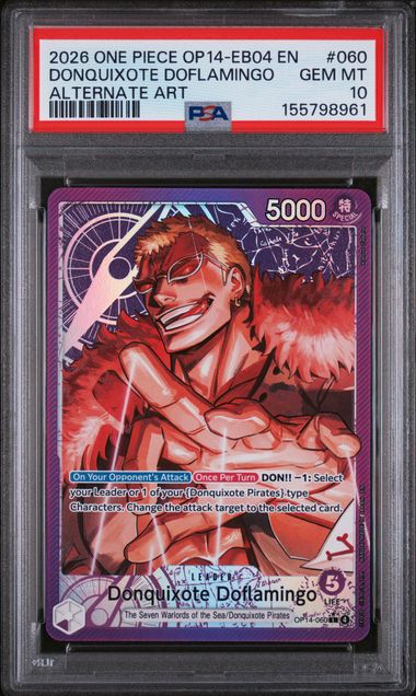 PSA 10 Donquixote Doflamingo OP14-EB04 060