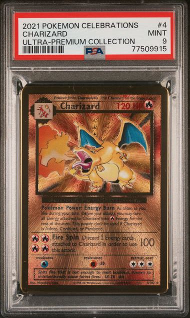 PSA 9 Charizard Celebrations UPC 4/102