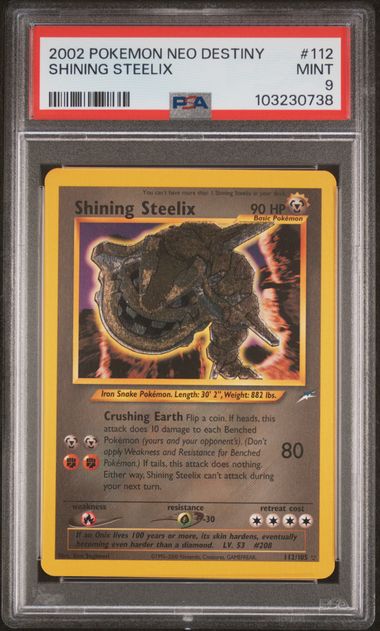 PSA 9 Shining Steelix Neo Destiny 112/105