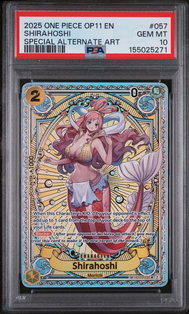 PSA 10 Shirahoshi OP11 057