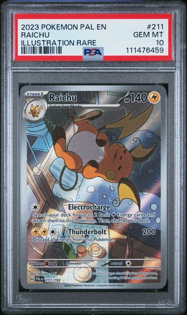 PSA 10 Raichu Paldea Evolved 211/193