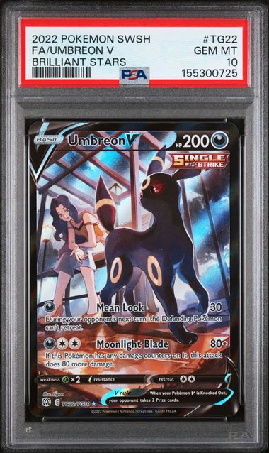 PSA 10 Umbreon V Brilliant Stars TG22/TG30