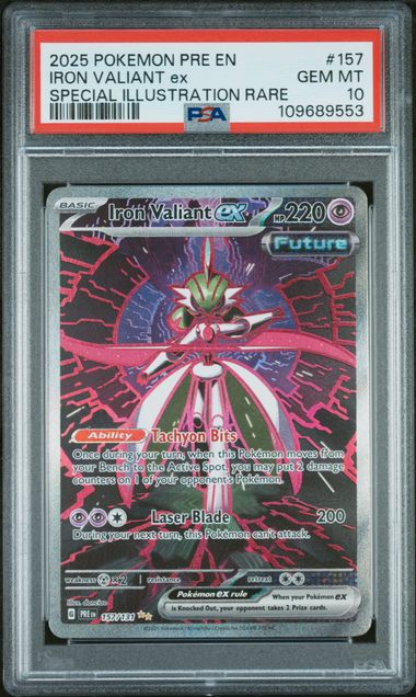 PSA 10 Iron Valiant ex Prismatic Evolution 157/131