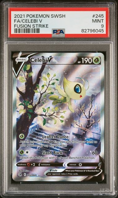 PSA 9 Celebi V Fusion Strike 245/264