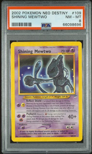 PSA 8 Shining Mewtwo Neo Destiny 109/105