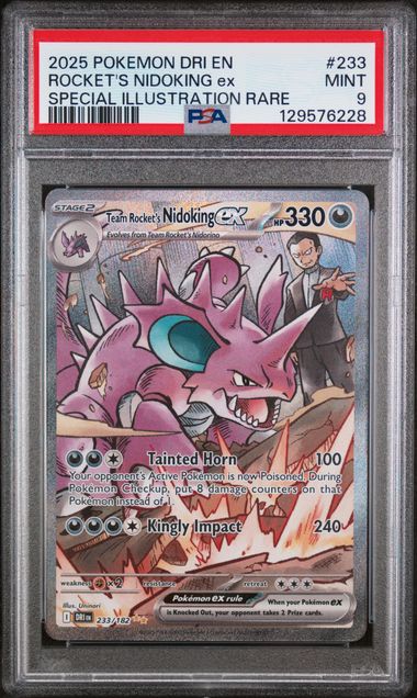 PSA 9 Team Rocket's Nidoking ex Destined Rivals 233/182